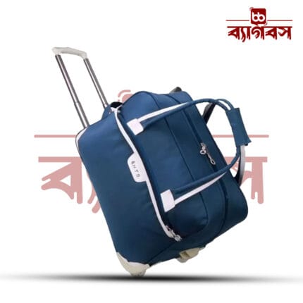 HTS 22-inch Rolling Duffel Travel Trolley Bag (Royal Blue)