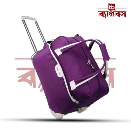 HTS 22inch Rolling Duffel Travel Trolley Bag (Purple)