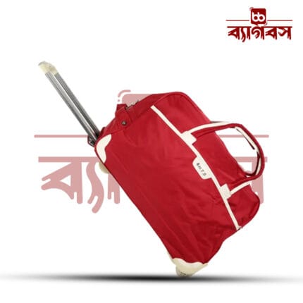 HTS 22inch Rolling Duffel Travel Trolley Bag (Red)