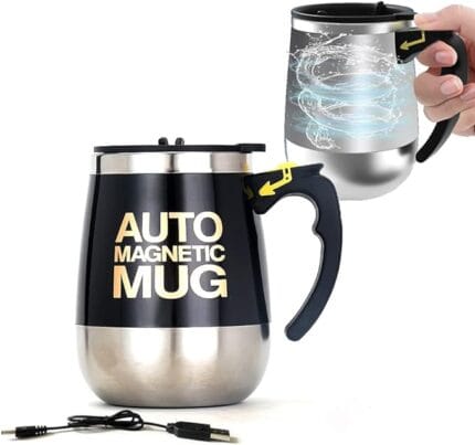 Self Stirring Mug - Rechargeable Magnetic Auto Mixing Cup