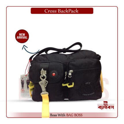Tough Warrior (L) Size Fashion Men Sling Bag Shoulder Messenger Bag With Metal Lock